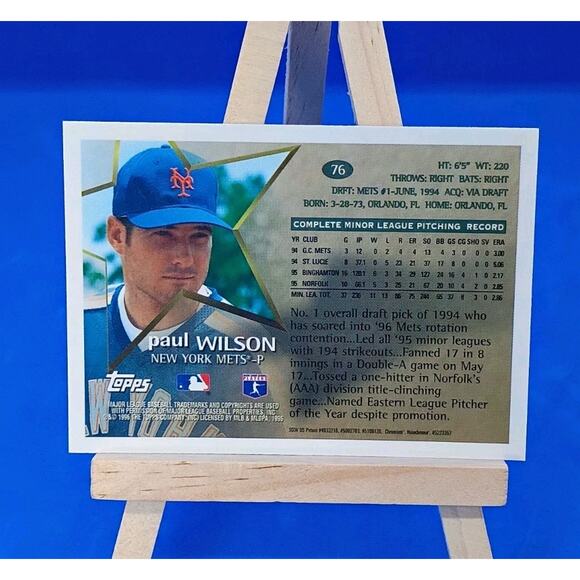 1996 First Topps Chrome #76 "FUTURE STAR" NY Mets Iconic Set - Picture 8 of 9